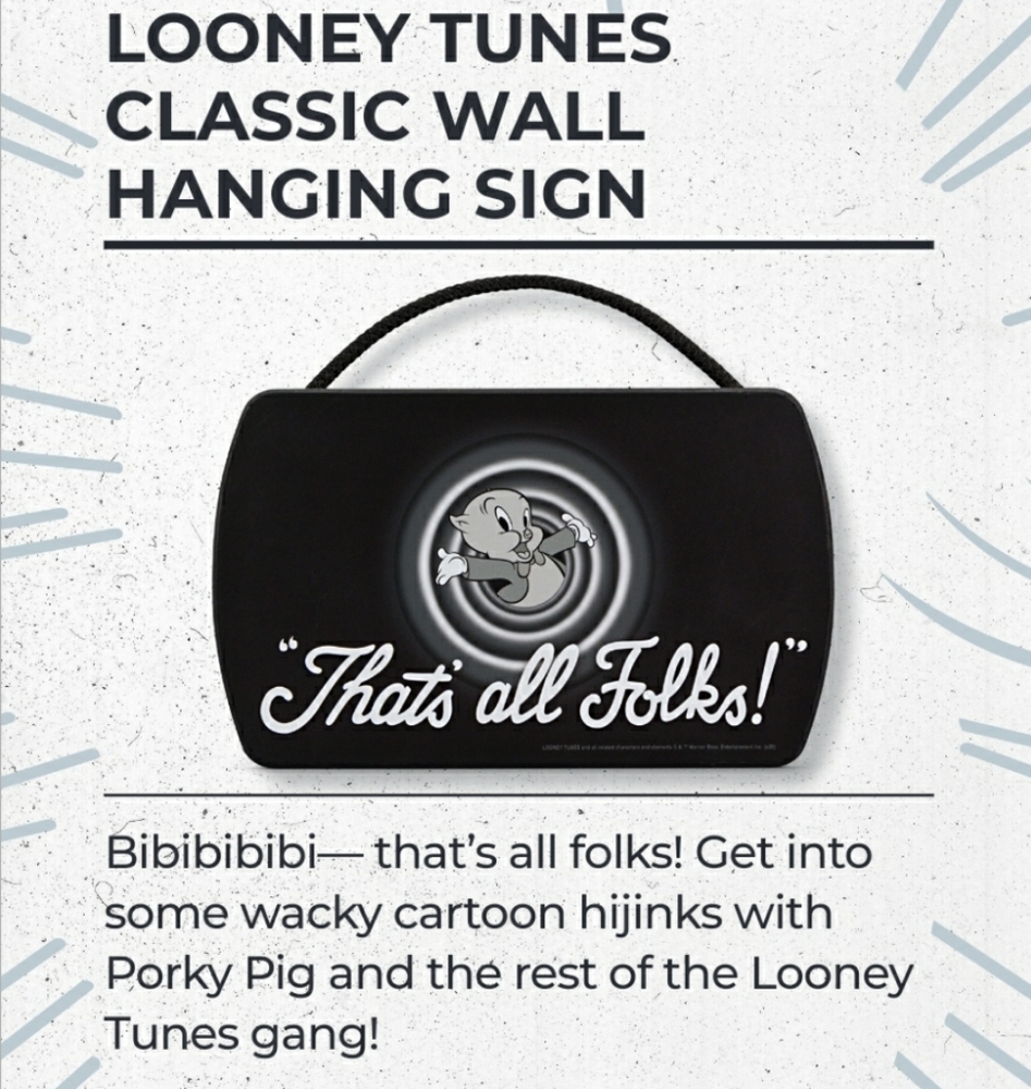 Looney Tunes Wall Sign